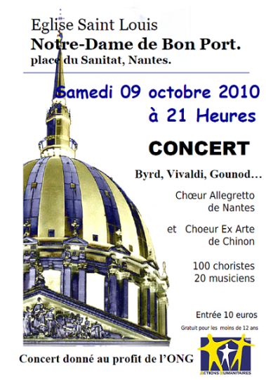 Affiche du concert